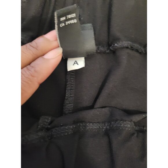 Eileen Fisher Career Pull On Trouser Pant Black Wmn L Minimalist Closet Staple - Picture 3 of 8